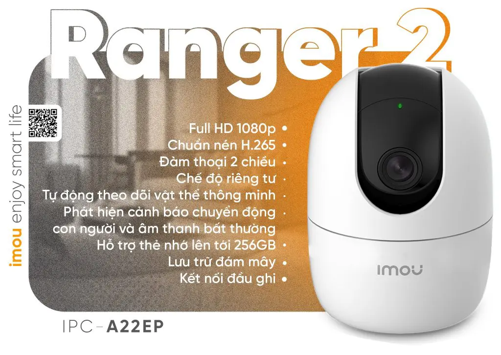 Tính năng nổi bật của camera Ranger 2 IPC-A22EP-IMOU